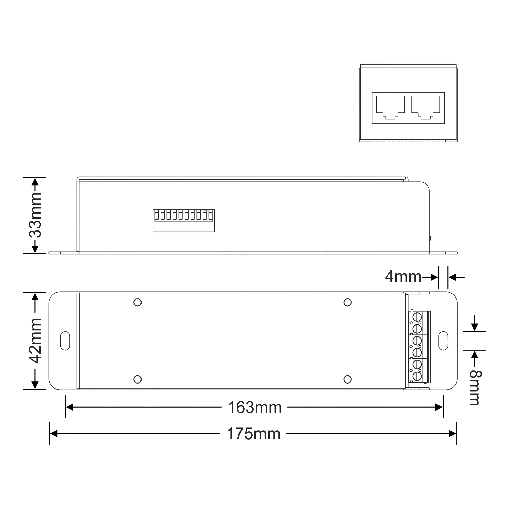 4 Channel CC DMX Decoder 350(Default)/700/1050mA × 4CH 858-CC  LTECH DMX Controller